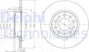 Delphi BG3994 - Тормозной диск autosila-amz.com