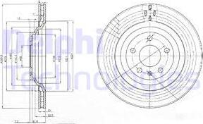 Delphi BG3991 - Тормозной диск autosila-amz.com