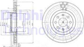 Delphi BG3944 - Тормозной диск autosila-amz.com