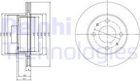 Delphi BG3946 - Тормозной диск autosila-amz.com