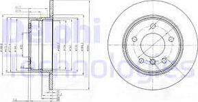 Delphi BG3940 - Тормозной диск autosila-amz.com