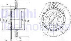 Delphi BG3943 - Тормозной диск autosila-amz.com