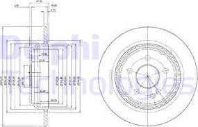 Delphi BG3969 - Тормозной диск autosila-amz.com