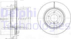 Delphi BG3961 - Тормозной диск autosila-amz.com