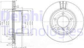 Delphi BG3900 - Тормозной диск autosila-amz.com