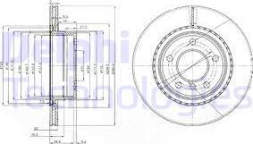 Delphi BG3901 - Тормозной диск autosila-amz.com