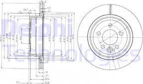 Delphi BG3919 - Тормозной диск autosila-amz.com