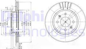 Delphi BG3934 - Тормозной диск autosila-amz.com