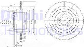 Delphi BG3931 - Тормозной диск autosila-amz.com