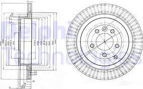 Delphi BG3925C-18B1 - Тормозной диск autosila-amz.com