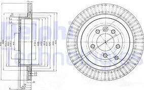 Delphi BG3925 - Тормозной диск autosila-amz.com