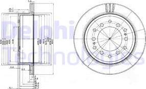 Delphi BG3557 - Тормозной диск autosila-amz.com