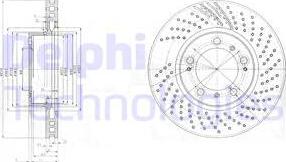 Delphi BG3564 - Тормозной диск autosila-amz.com