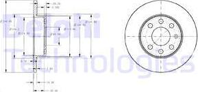 Delphi BG3567 - Тормозной диск autosila-amz.com