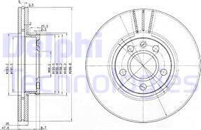 Delphi BG3696 - Тормозной диск autosila-amz.com