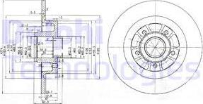 Delphi BG3689 - Тормозной диск autosila-amz.com