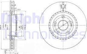 Delphi BG3685 - Тормозной диск autosila-amz.com