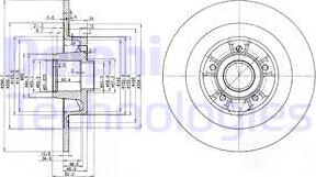 Delphi BG3686 - Диск тормозной autosila-amz.com