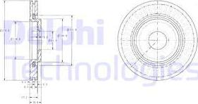 Delphi BG3620C - Тормозной диск autosila-amz.com