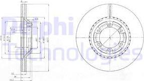 Delphi BG3679 - Тормозной диск autosila-amz.com