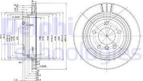 Delphi BG3042 - Тормозной диск autosila-amz.com