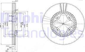 Delphi BG3063 - Тормозной диск autosila-amz.com