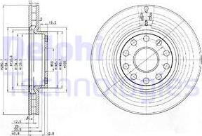 Delphi BG3078 - Тормозной диск autosila-amz.com