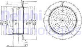 Delphi BG3188 - Тормозной диск autosila-amz.com