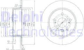 Delphi BG3183 - Тормозной диск autosila-amz.com