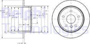 Delphi BG3178 - Тормозной диск autosila-amz.com