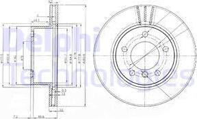 Delphi BG3899 - Тормозной диск autosila-amz.com