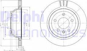 Delphi BG3894 - Тормозной диск autosila-amz.com