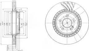 Delphi BG3881 - Тормозной диск autosila-amz.com