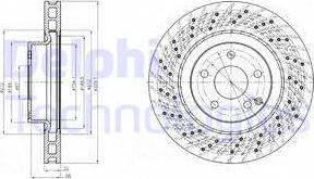 Delphi BG3883 - Тормозной диск autosila-amz.com