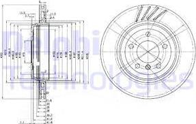 Delphi BG3831 - Тормозной диск autosila-amz.com