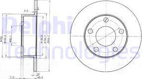 Delphi BG3382 - Тормозной диск autosila-amz.com