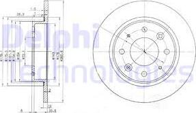 Delphi BG3336 - Тормозной диск autosila-amz.com