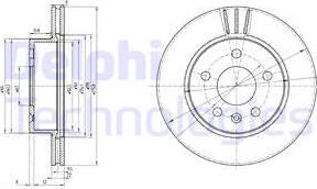 Delphi BG3296 - Тормозной диск autosila-amz.com