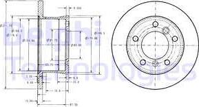 Delphi BG3237C - Тормозной диск autosila-amz.com