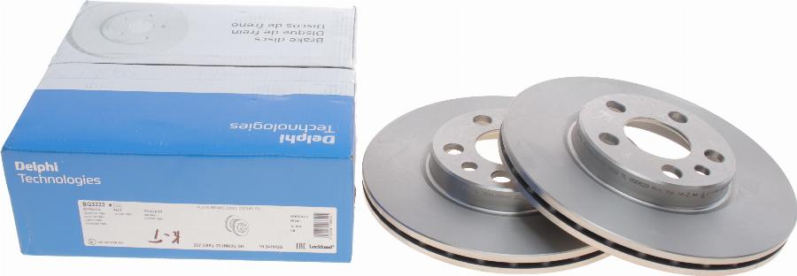 Delphi BG3222 - Тормозной диск autosila-amz.com