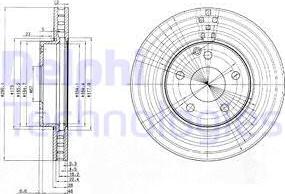 Delphi BG3755 - Тормозной диск autosila-amz.com