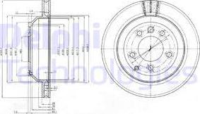 Delphi BG3775 - Тормозной диск autosila-amz.com