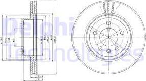 Delphi BG2908 - Тормозной диск autosila-amz.com