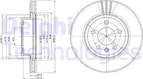 Delphi BG2908 - BG2908 диск тормозной передний! вентилируемый\ Opel Omega 2.0 94> autosila-amz.com