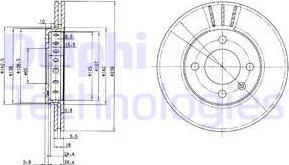 Delphi BG2982C - Тормозной диск autosila-amz.com