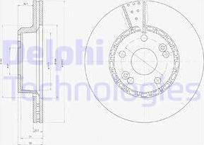 Delphi BG2449 - Тормозной диск autosila-amz.com