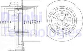 Delphi BG2431 - Тормозной диск autosila-amz.com