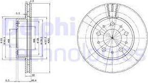 Delphi BG2425C - Тормозной диск autosila-amz.com