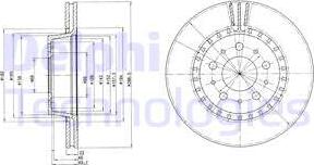 Delphi BG2426 - Тормозной диск autosila-amz.com