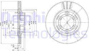 Delphi BG2558 - Тормозной диск autosila-amz.com